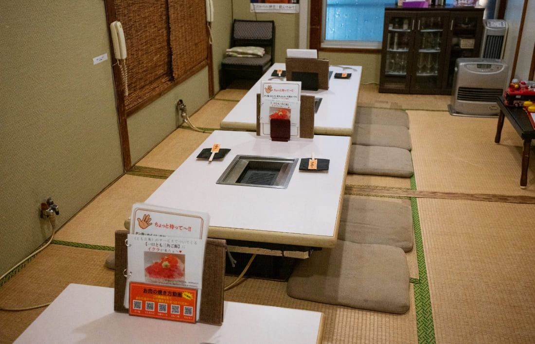 西つつじヶ丘の焼肉ほれぼれ店内画像